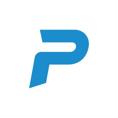 p ilk harf vektör logo simgesi