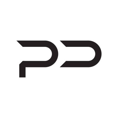 pd ilk harf vektör logo simgesi