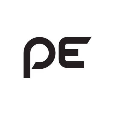 İlk harf vektör logo simgesini yaz