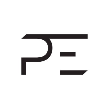 İlk harf vektör logo simgesini yaz