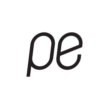 İlk harf vektör logo simgesini yaz