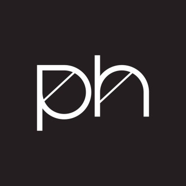 ph ilk harf vektör logo simgesi