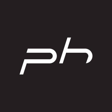 ph ilk harf vektör logo simgesi