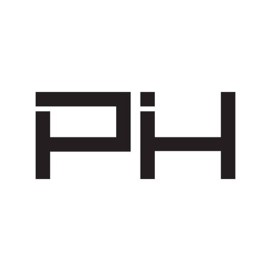 ph ilk harf vektör logo simgesi