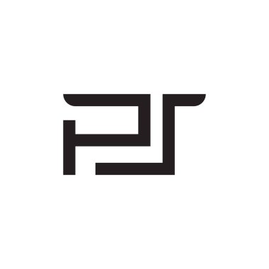 ps ilk harf vektör logo simgesi