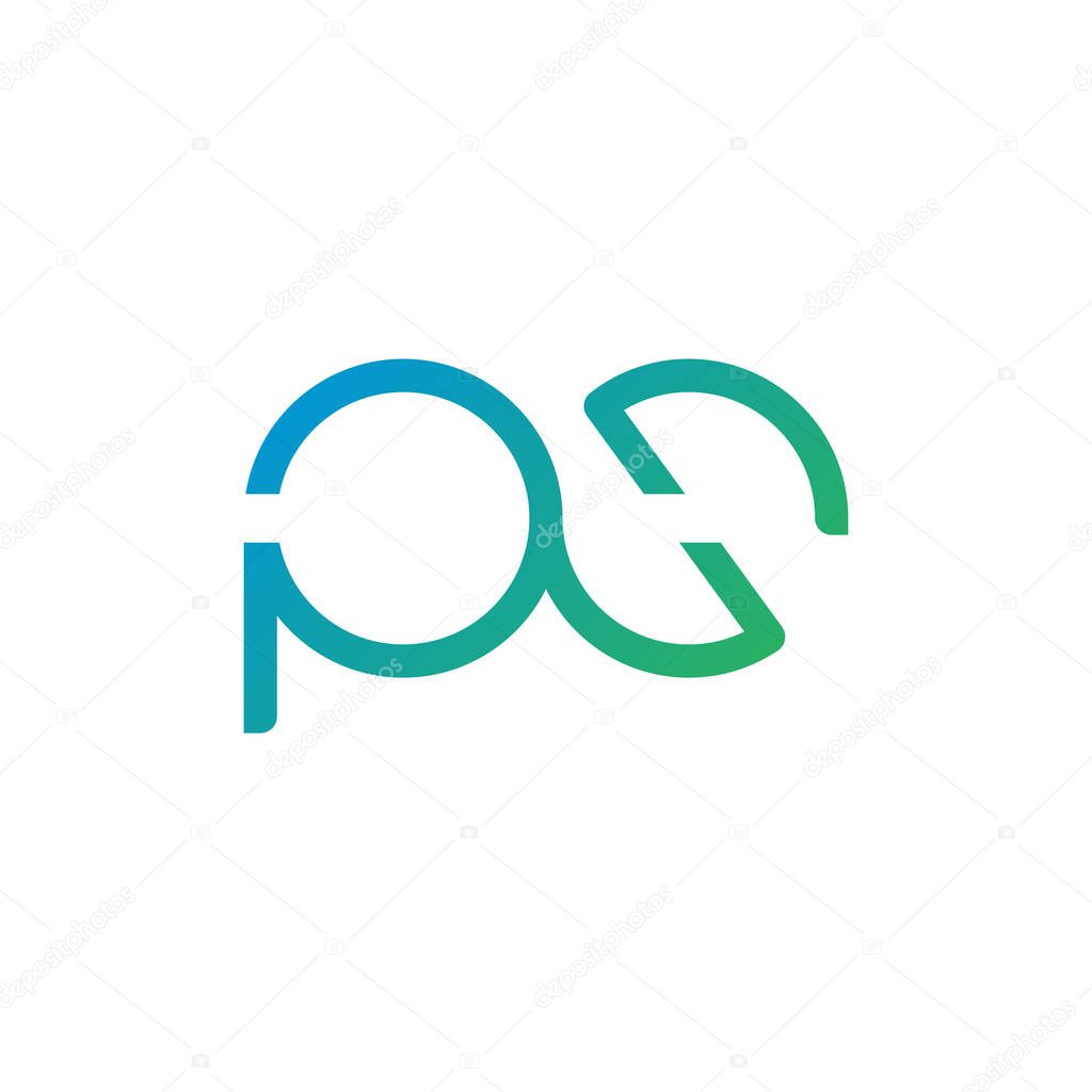 Ps initial letter vector logo icon