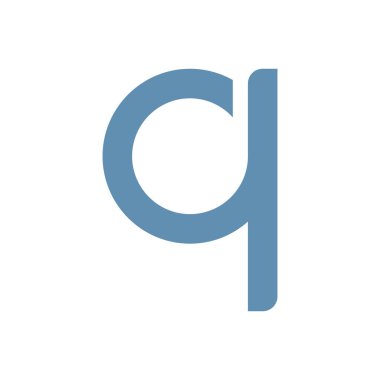 q ilk harf vektör logo simgesi