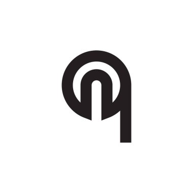 q ilk harf vektör logo simgesi