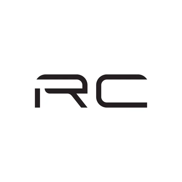 Rc頭文字ベクトルロゴアイコン — ストックベクタ