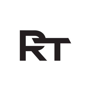 rt ilk harf vektör logosu simgesi