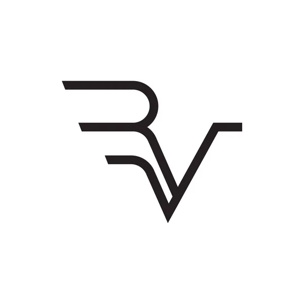 Ícone Logotipo Vetor Letra Inicial — Vetor de Stock