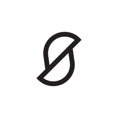 ilk harf vektör logo simgesi