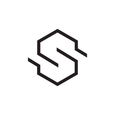 ilk harf vektör logo simgesi