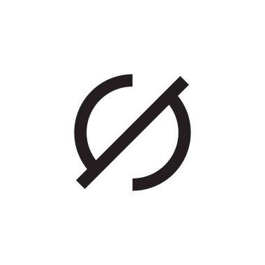 ilk harf vektör logo simgesi