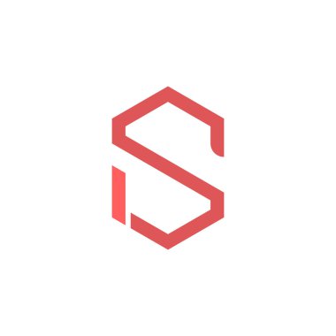 ilk harf vektör logo simgesi