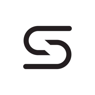 ilk harf vektör logo simgesi