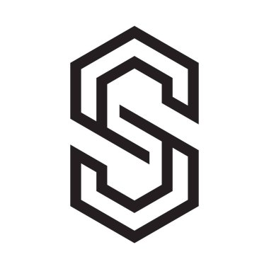 ilk harf vektör logo simgesi