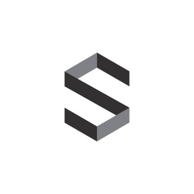 ilk harf vektör logo simgesi