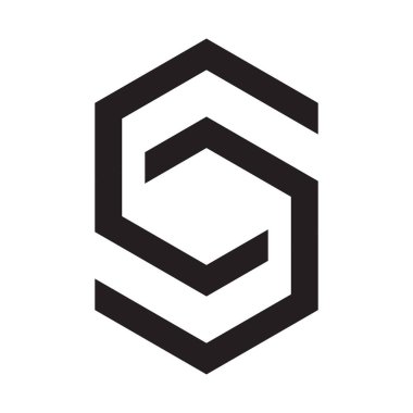 ilk harf vektör logo simgesi