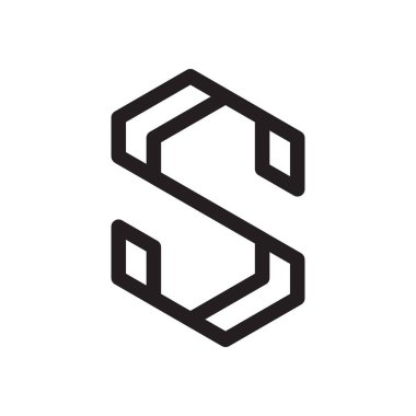 ilk harf vektör logo simgesi