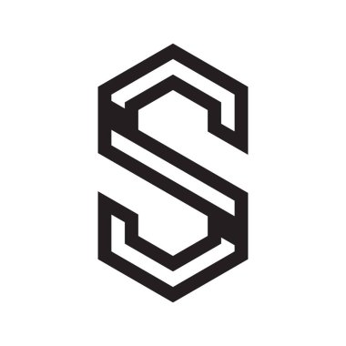 ilk harf vektör logo simgesi