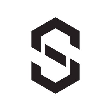 ilk harf vektör logo simgesi