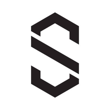 ilk harf vektör logo simgesi