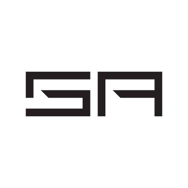 a ilk harf vektör logosu simgesi