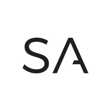 a ilk harf vektör logosu simgesi