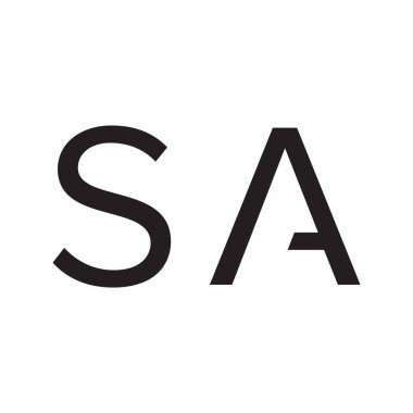 a ilk harf vektör logosu simgesi