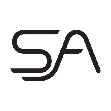 a ilk harf vektör logosu simgesi