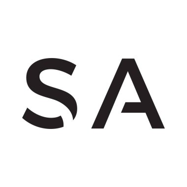 a ilk harf vektör logosu simgesi