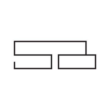 sb ilk harf vektör logo simgesi