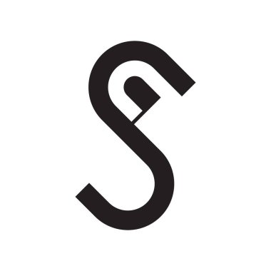 sc ilk harf vektör logo simgesi