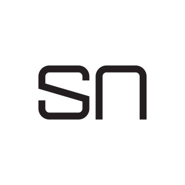 İlk harf vektör logosu simgesi