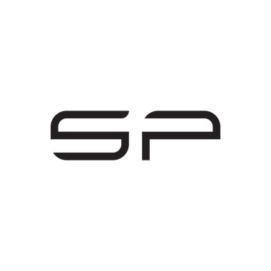 sp ilk harf vektör logo simgesi