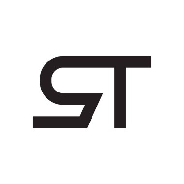 İlk harf vektör logo simgesi