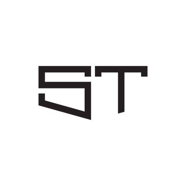 İlk harf vektör logo simgesi