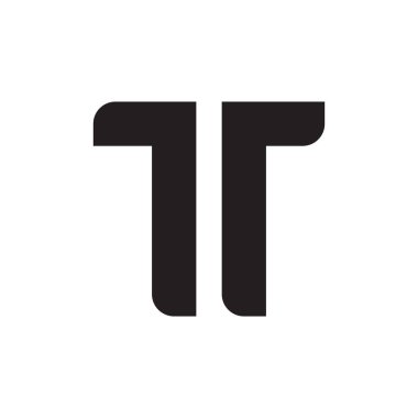 ilk harf vektör logo simgesi