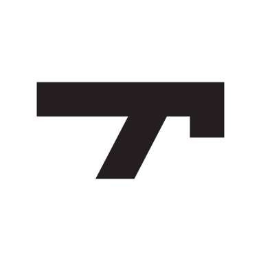 ilk harf vektör logo simgesi