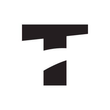 ilk harf vektör logo simgesi