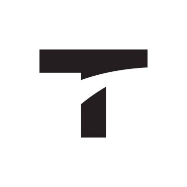 ilk harf vektör logo simgesi