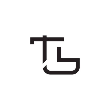 tb ilk harf vektör logo simgesi