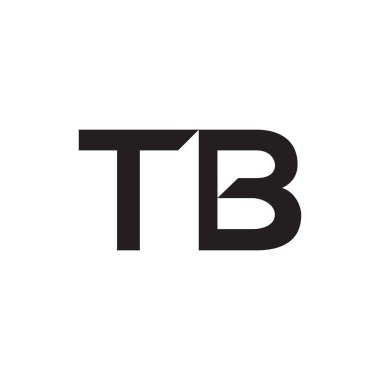 tb ilk harf vektör logo simgesi