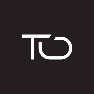 td ilk harf vektör logo simgesi