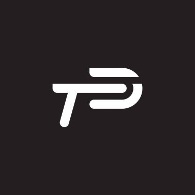td ilk harf vektör logo simgesi