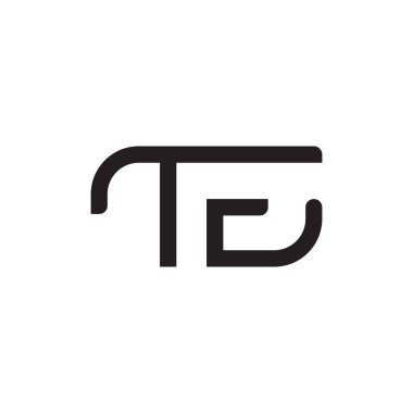 İlk harf vektör logo simgesini girin