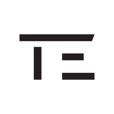 İlk harf vektör logo simgesini girin