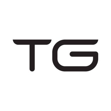 tg ilk harf vektör logo simgesi