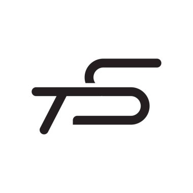 İlk harf vektör logo simgesini gösterir